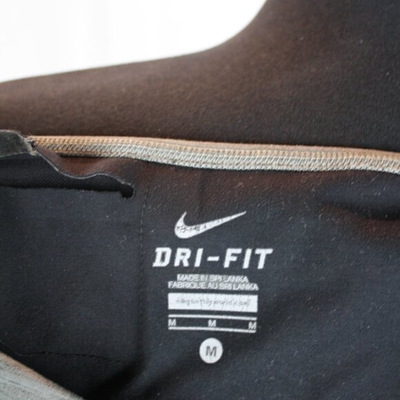 Nike Dri Fit Capri Leggings Gray Size M - Picture 3 of 4